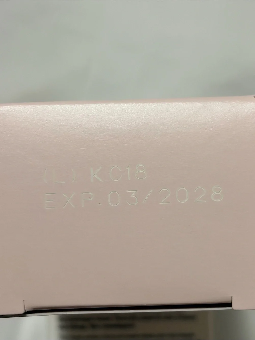 Mary Kay SPF 50 Broad Spectrum Sunscreen Tube and Box - Soft Pink with Gold Text